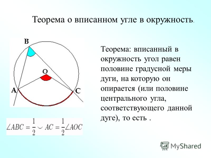 Дуга 0 градусов. Теорема о вписанном угле в окружность. Теорема вписанного угла в окружность. Теорема вписанного угла в окружность центр окружности. Теоремы об углах в окружности.