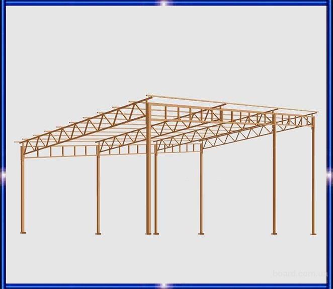 Навесы 6 8. Каркас односкатного Ангара 12х36. Навес односкатный пролет 18 метров. Ферма односкатного свеса. Односкатный навес из профильной трубы 80*80.