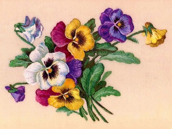 Очаровательная вышивка гладью виды швов и основные моменты, фото № 2