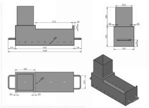 Размеры мангала с казаном