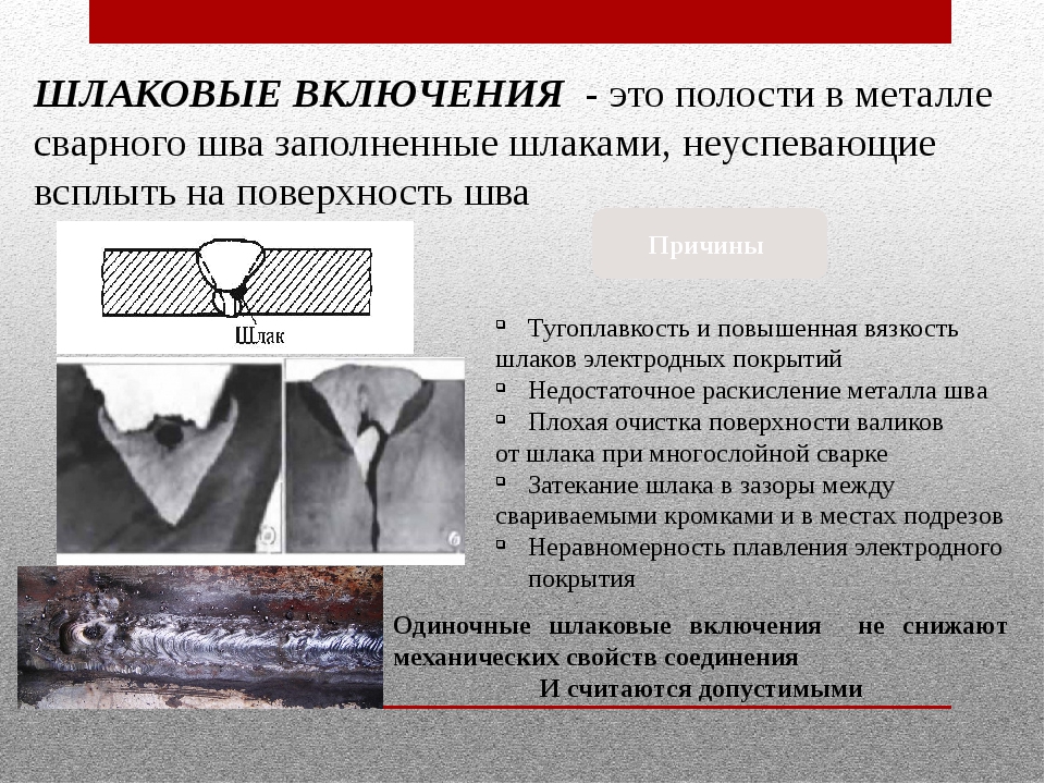 Дефекты газовой сварки. Дефекты сварки шлаковые включения. Шлаковое включение сварного шва.