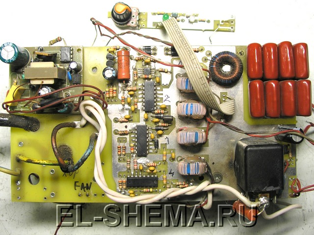 Принципиальная электрическая схема инверторного сварочного аппарата .