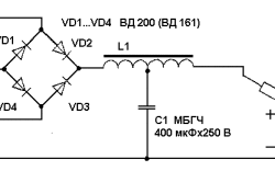 Принципиальная электрическая схема мостового выпрямителя сварочного аппарата