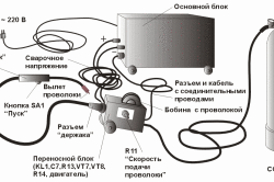 Схема устройства свароного полуавтомата