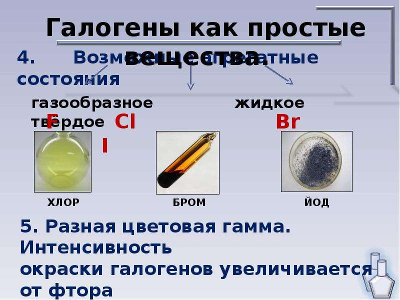 Какое агрегатное состояние хлора. Галогены. Галогены простые вещества. Химические свойства галогенов с простыми веществами. Галогены это в химии.