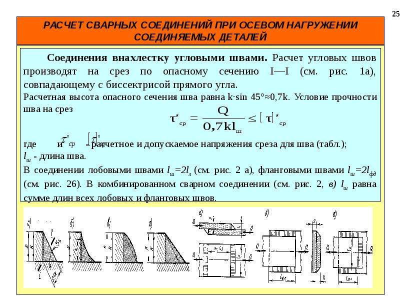 Прочность сварного соединения