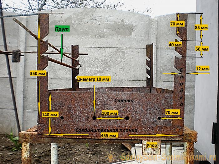 Изготовление мангала без сварки
