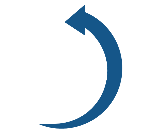 Counterclockwise arrow, counterclockwise rotating arrow,