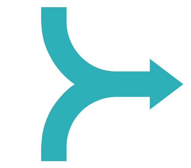 Merging arrows, merging arrows,