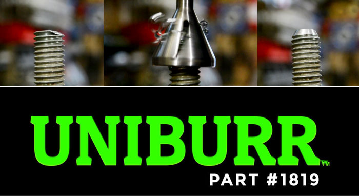 Uniburr Tool Bit - инструмент для снятия фаски и удаления заусенцев с болтов