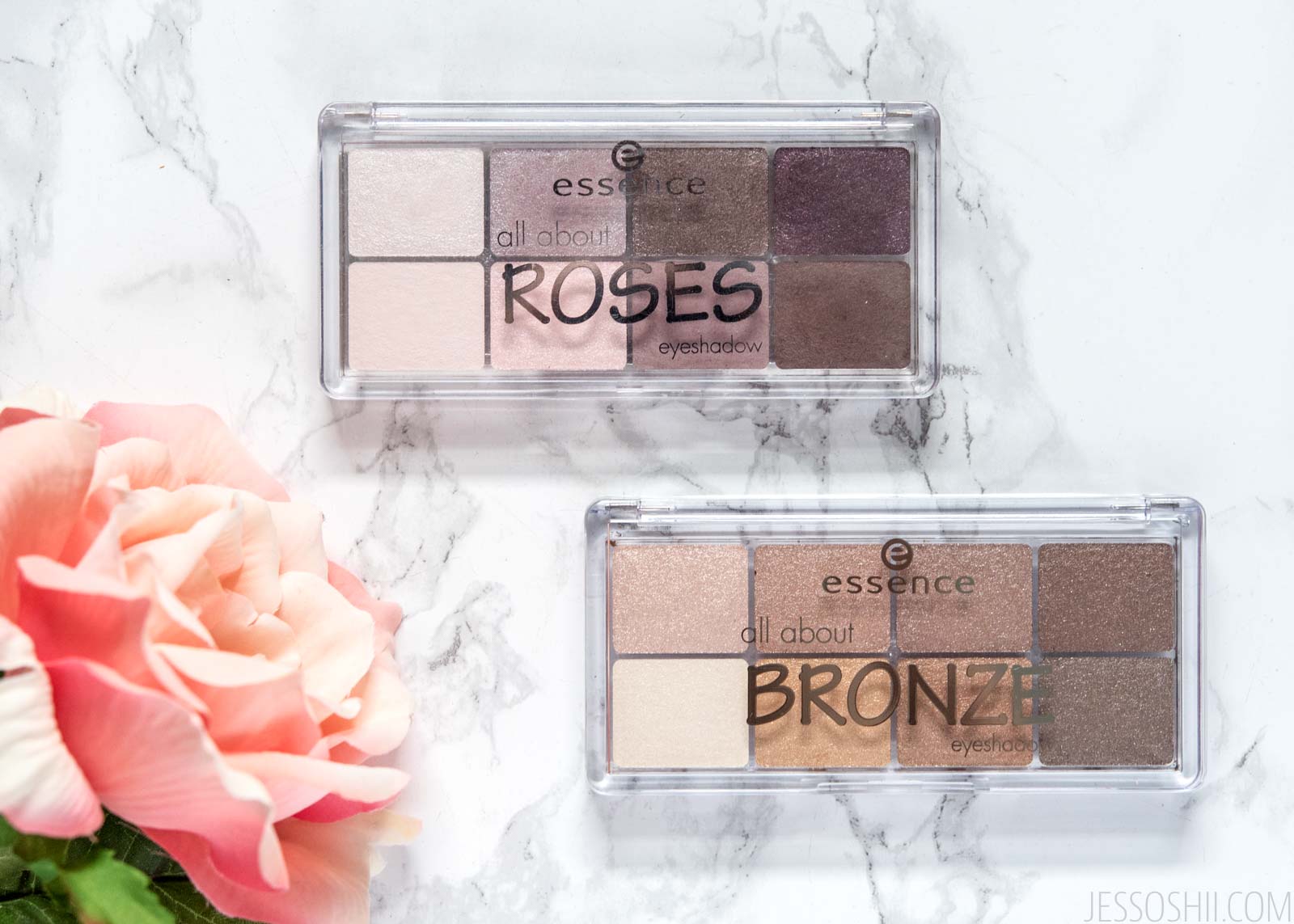 Essence All About Eyeshadow Palettes Review & Swatches - Roses & Bronze