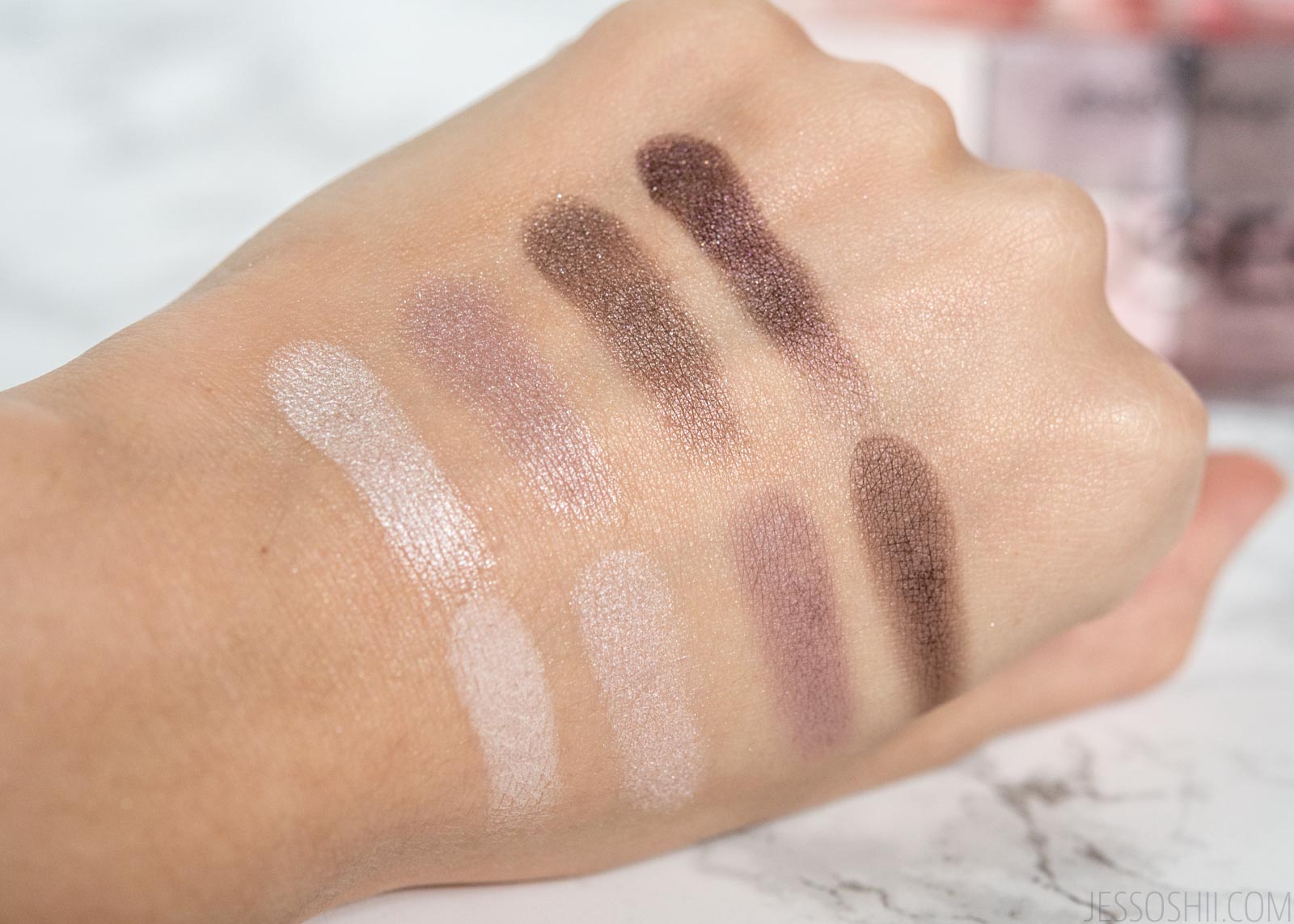 Essence All About Roses Swatches