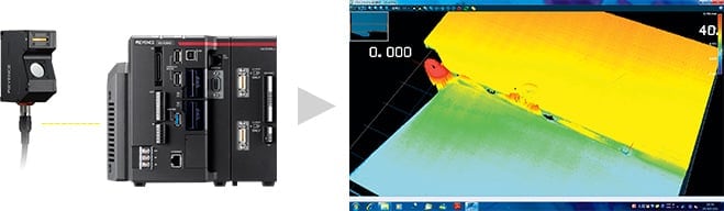 Process up to 16284 pieces of sectional shape data with an image processing system to generate a 3D shape image.